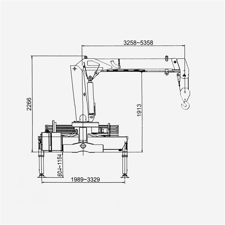 3.2 Tons Truck Mounted Telescope Crane