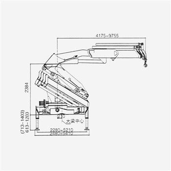 8 Tons Truck Mounted Knuckle Crane