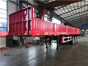 3 Axle Drop Side Cargo Semi Trailer