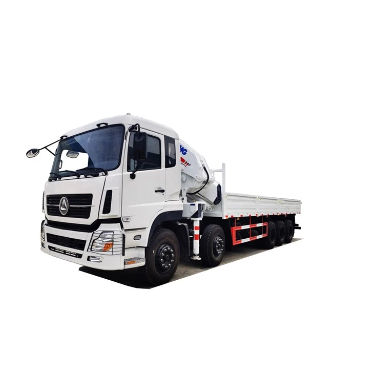 10x4P Truck Mounted 28 Tons 7-section Boom Knuckle Crane