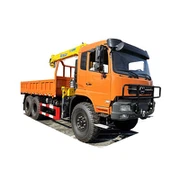 6x6 Truck Mounted 13 Tons 4-section Boom Telescoping Crane